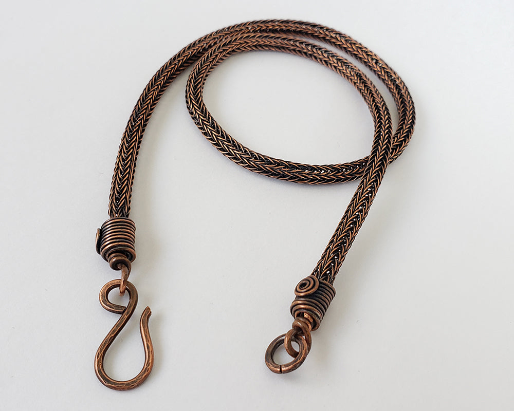 Copper Viking Knit Weave Chain