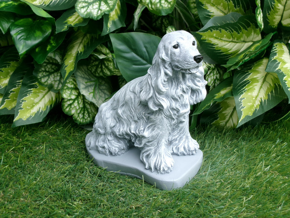 Springer Spaniel Concrete Statue 3.25 x 6.5x 7.5" high
